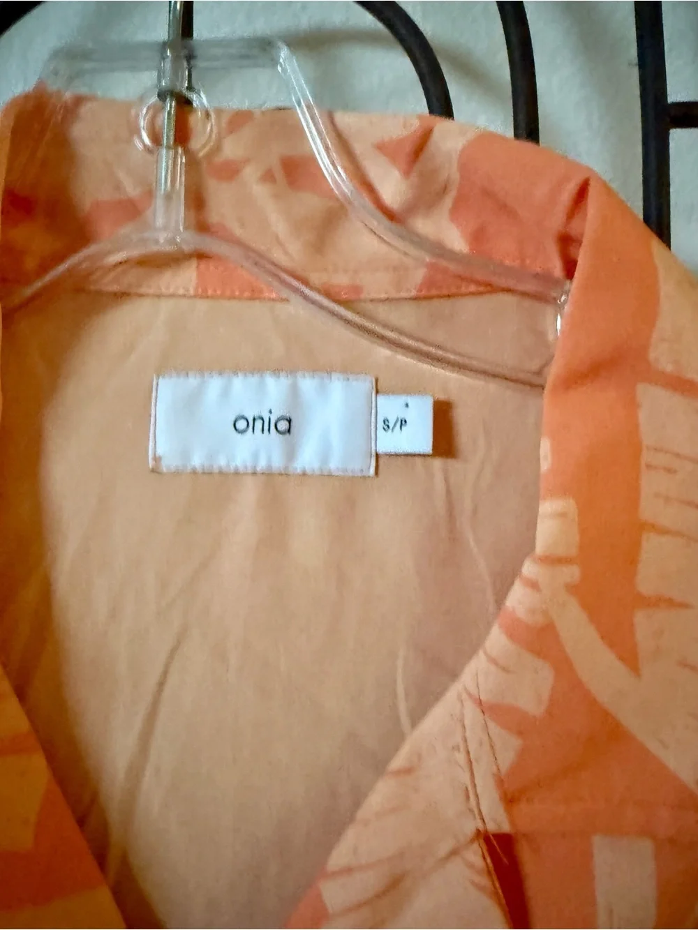 Onia Matching Resort Set | Coral Tropical Camp Shirt & Swim Trunks | Size Smalll